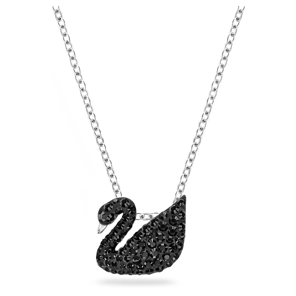 スワロフスキー Swarovski  ペンダント アイコニック スワン ICONIC SWAN シルバー+ブラック   5347330