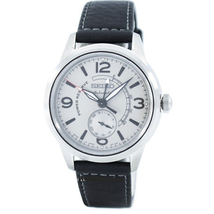 Seiko Presage Mens Automatic Leather Strap Watch SSA337J1