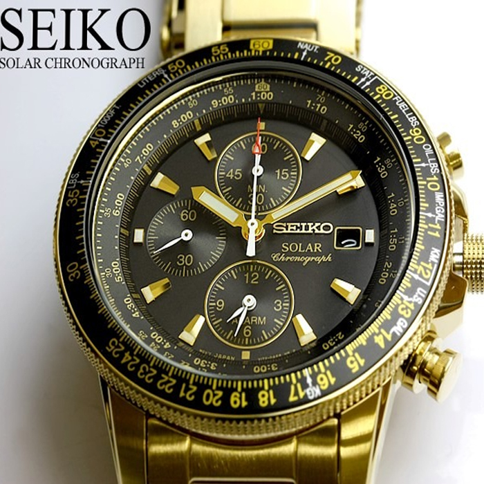 Seiko Men's Solar Chronograph Watch SSC008P2