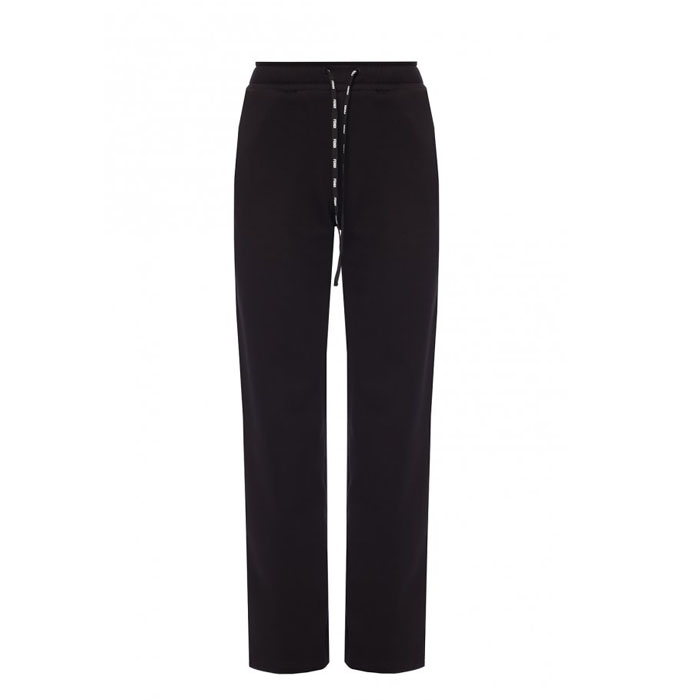 フェンディFENDI LADY SPORT PANTSレディーススポーツパンツ FAB157 A8WG F0GME Black SIDE-STRIPE SWEATPANTS 19FW