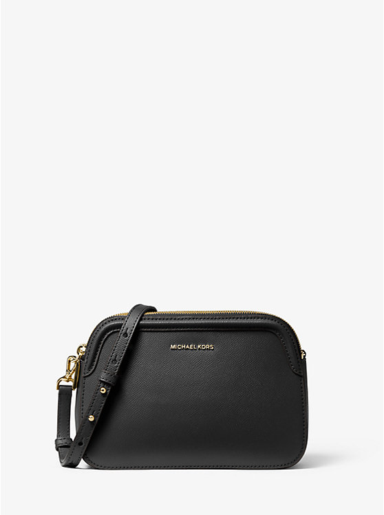 マイケルコース MICHAEL KORS レディース ヒューストン ラージ クロスグレインレザー クロスボディバッグ  32T9GO9C9L BLACK