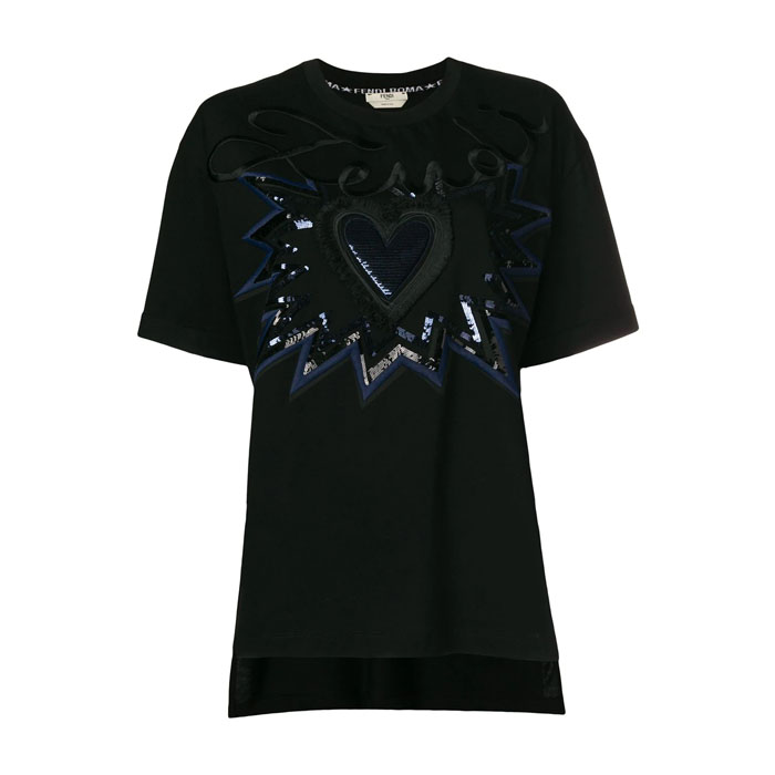 フェンディFENDI LADY T-SHIRT レディTシャツ FS7011 A279 F0GME BLACK