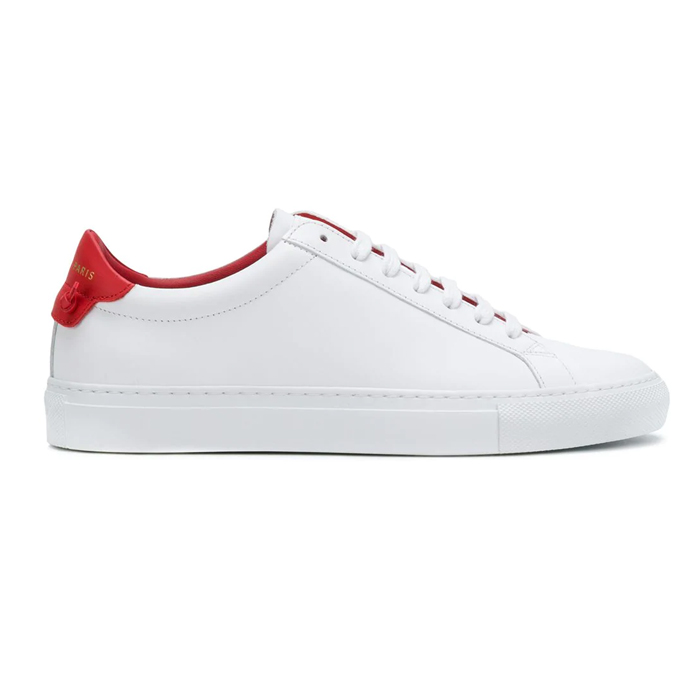 GIVENCHY LADY SHOES ジバンシーレディースシューズ BE0003E01W112 Urban Street white and red leather sneakers