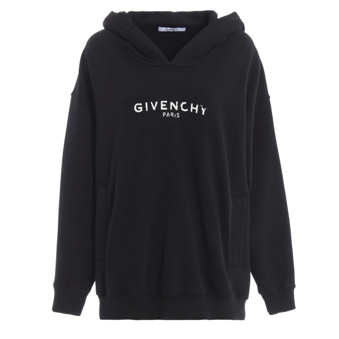 ジバンシー GIVENCHY レディースオーバーサイズのブラックフーディ BWJ00B3Z0Y001