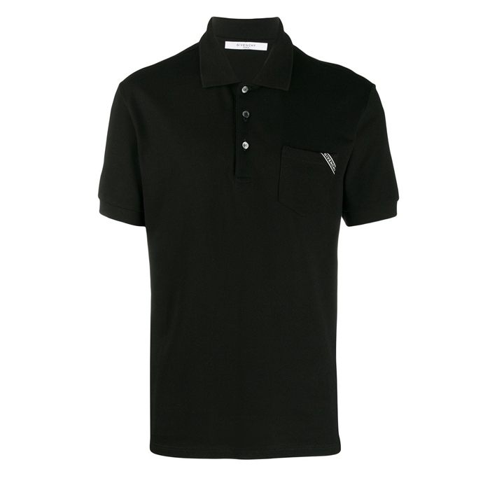 GIVENCHY MEN POLO-SHIRTS ジバンシーメンズポロシャツ BM70Q43006001 logo patch polo shirt