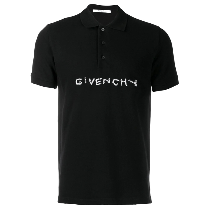 GIVENCHY MEN POLO-SHIRTS ジバンシーメンズポロシャツ BM70R23004001 logo print logo shirt