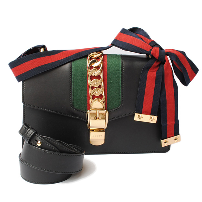 GUCCI BAG グッチバッグ 421882 CVLEG 8638 2way bag Sylvis lacing braid black