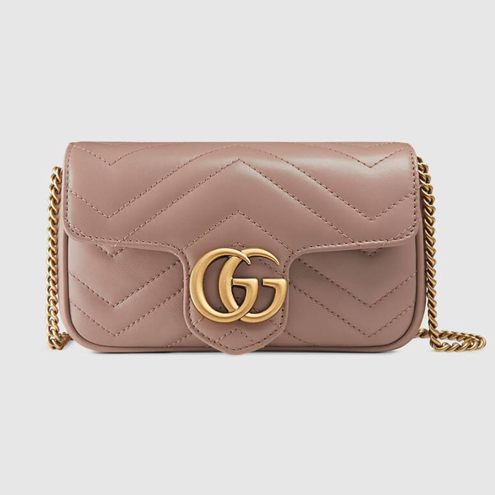 GUCCI BAG グッチバッグ 476433 DSVRT 5729 GG Marmont matelass? leather super mini bag