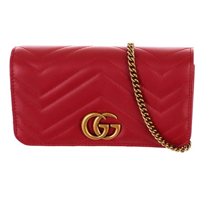 GUCCI BAG グッチバッグ 488426 DSVRT 6433 red supermini gg marmont bag