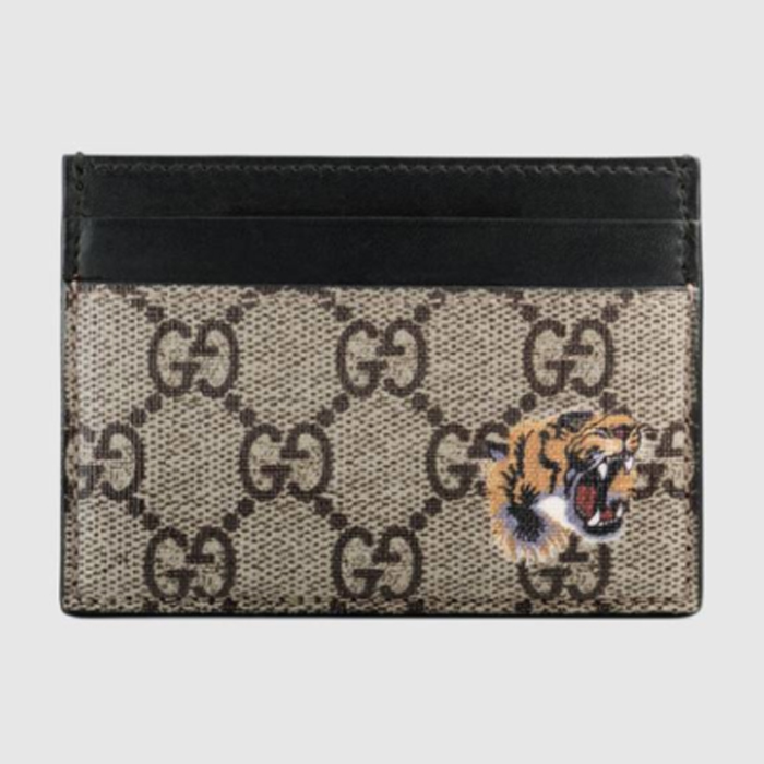 グッチ GUCCI WALLET メンズウォレット 451277 K5X1N 8666 GG Supreme Tiger Symbol Card Holder Wallet