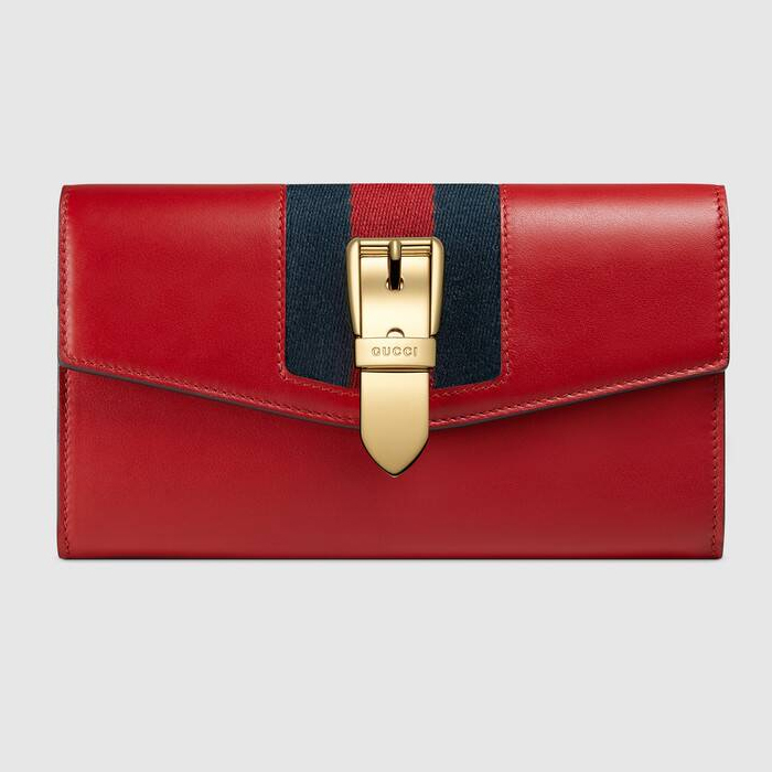 グッチ GUCCI WALLET レディースウォレット 476084 CWLSG 6473 Sylvie leather continental wallet