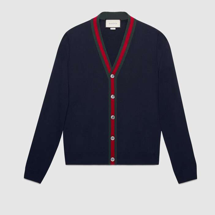 GUCCI WOOL CARDIGAN 408146 1317 4060