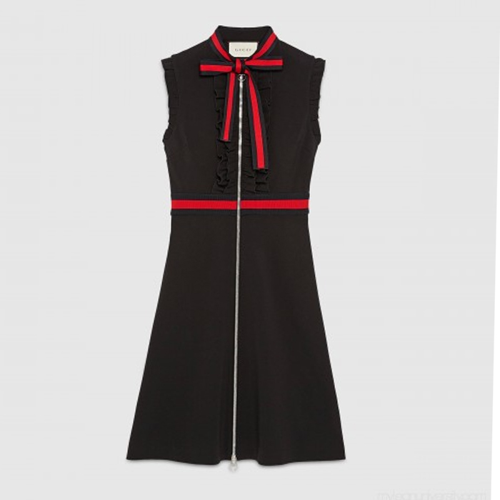 Gucci Jersey dress with Web trim  Women's Dresses 434249 X5C77 1301