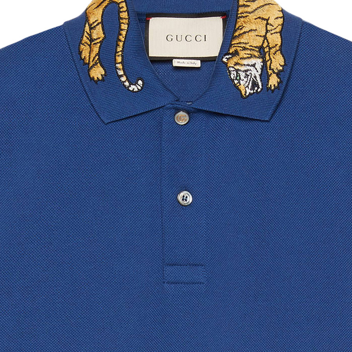 Gucci blue cotton men's shirt 453865 5H82 4916