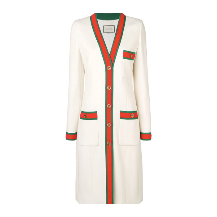 GUCCI web trim coat 518064 ZHW03 9474