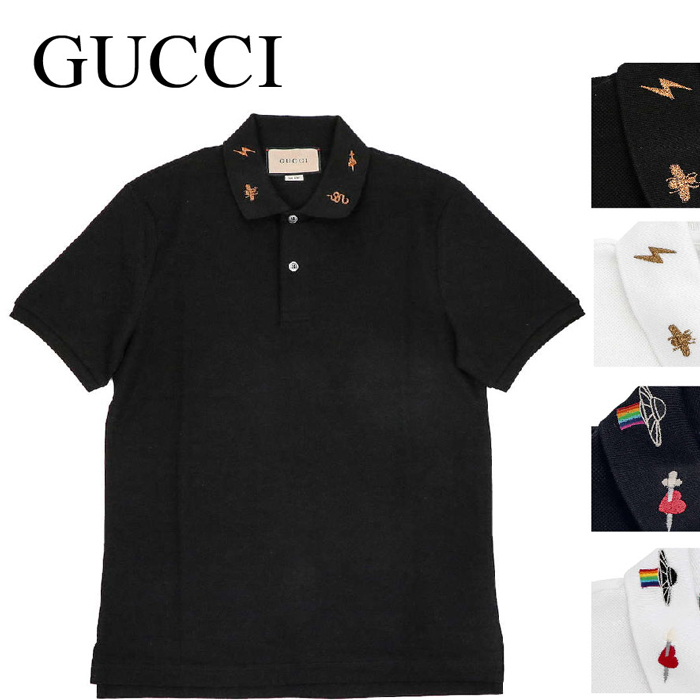 GUCCI men tops polo shirt luxury brand Italy shirt fawn stretch cotton picket 523058 9U95 1236