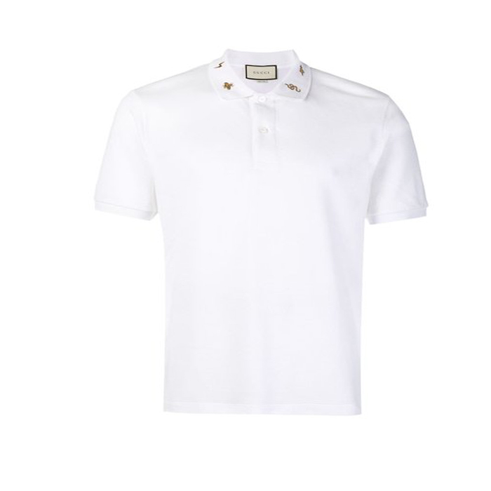 GUCCI men tops polo shirt luxury brand Italy shirt fawn stretch cotton picket 523058 X9U95 9678