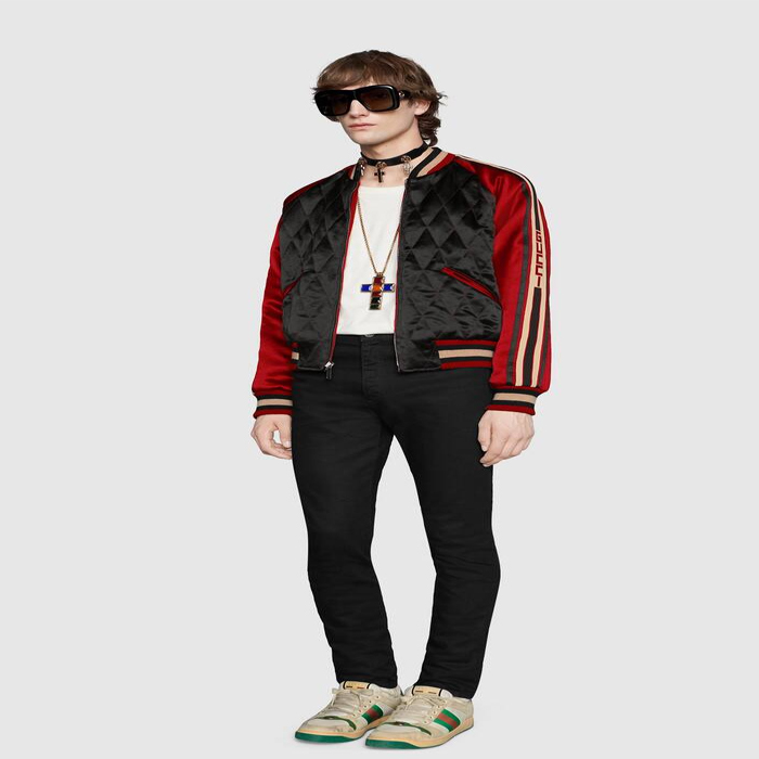 Gucci Reversible acetate bomber jacket 538282 ZAAJ3 1049