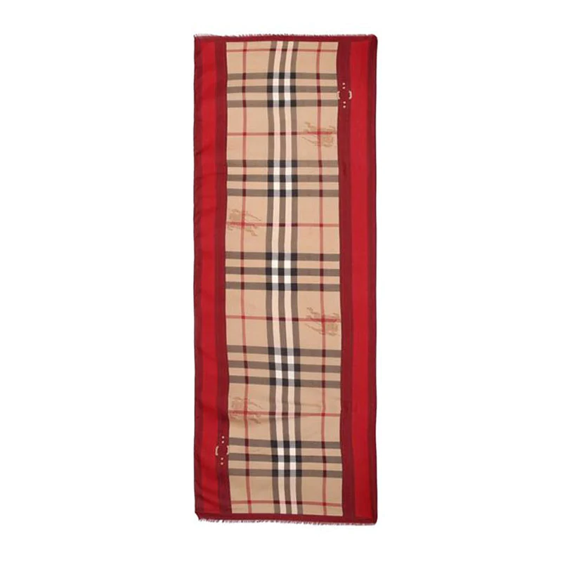 バーバリー BURBERRY レディースマフラー 3928239 6090B RUBY-RED