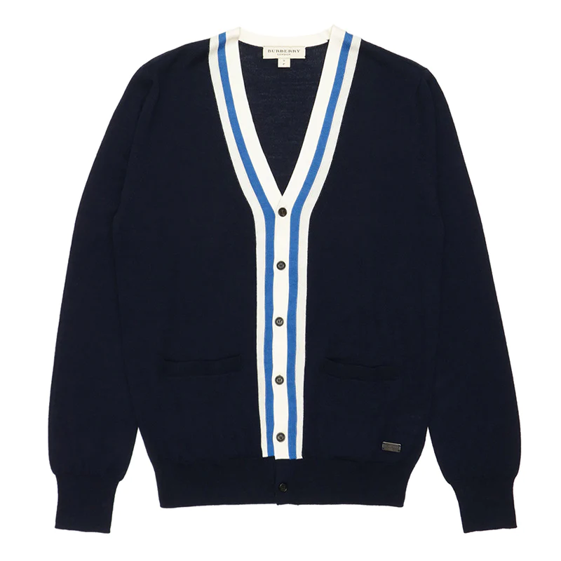 バーバリー BURBERRY メンズニットセーターカーディガン 3931232 41000 NAVY