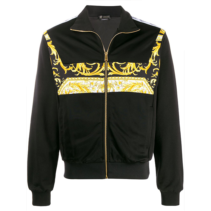 ヴェルサーチ VERSACE メンズバロッコロゴボンバージャケット A85348 2536 7900