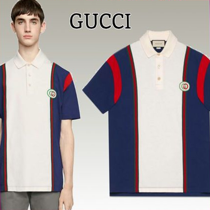 GUCCI Street Style Cotton Short Sleeves Polos 560512 XJATW 4594