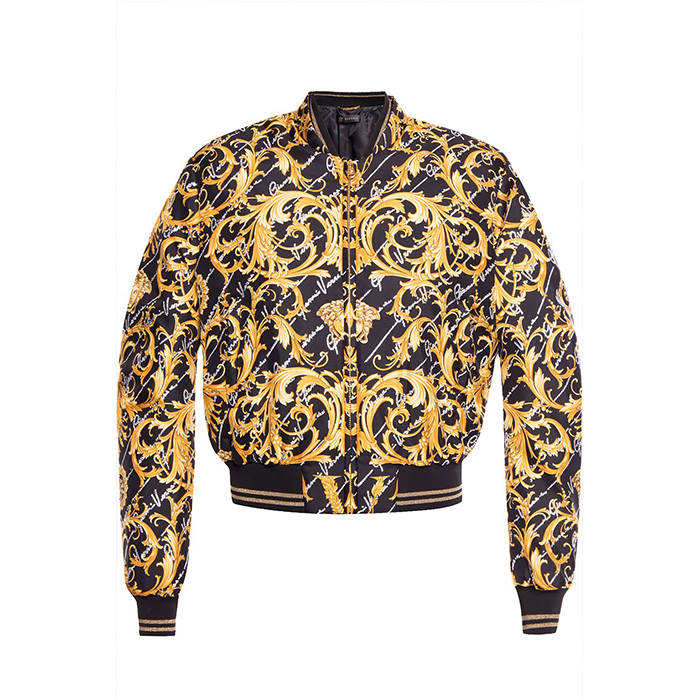 ヴェルサーチ VERSACE 女性バロックスタイルパターンファッションジャケットコート  A85811 2981 7900