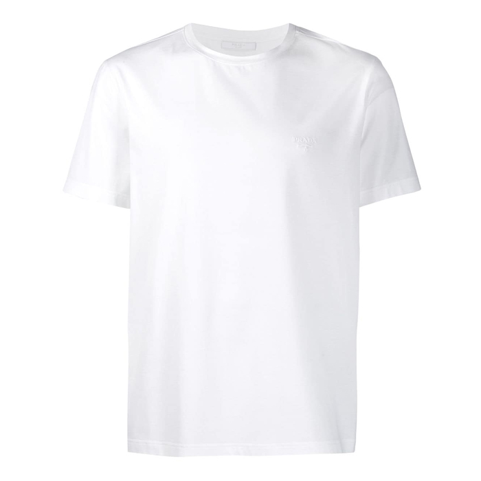 プラダ PRADA メンズ Tシャツ UJM564 1UOR 009 BIANCO Roundneck Tshirt