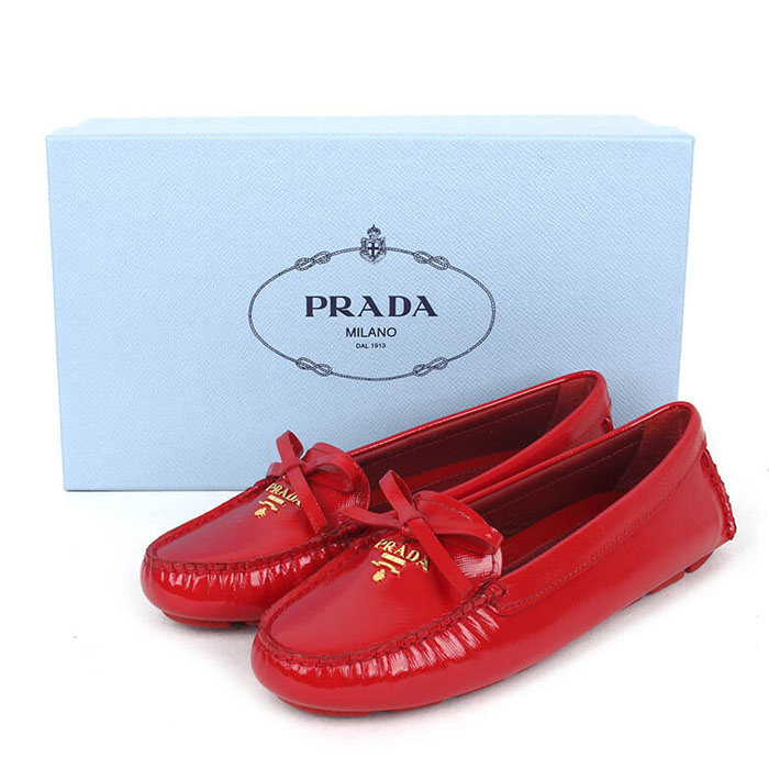 プラダ PRADA レディースシューズ 1DD051 3D11 ROSO