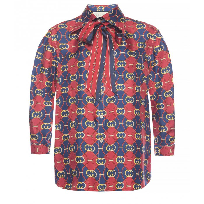 GUCCI ALL OVER PRINTED SHIRT 565349 ZABRU 4092