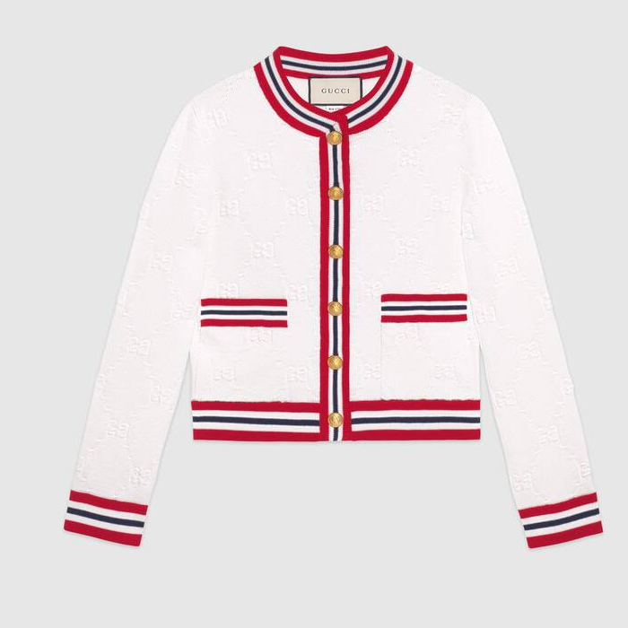 Gucci GG wool silk cardigan 579820 XKARR 9376