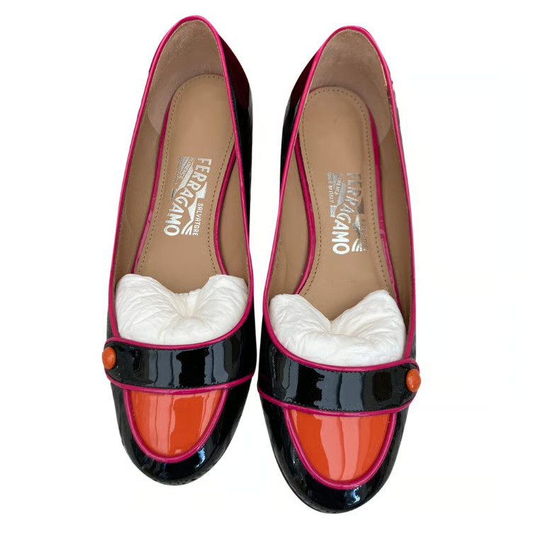 FERRAGAMO LADIES SHOES フェラガモ レディース シューズ 0568951 PETRISSA NERO