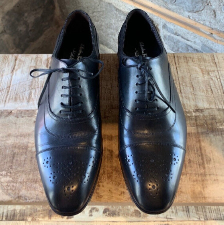 FERRAGAMO MEN SHOES フェラガモ メンズ シューズ 0617385 MANOLO NERO