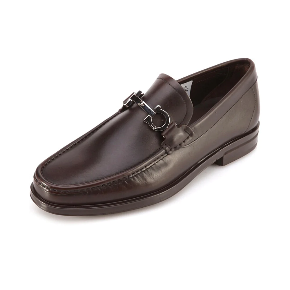 フェラガモ  FERRAGAMOメンズ ビジネス レザーシューズ クラシック 0534558 TRIS HICKORY