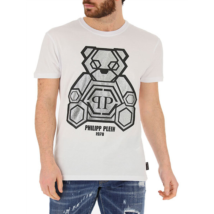 PHILIPP PLEIN MEN フィリップ.プレイン メンズ T-シャツ MTK4245002N01