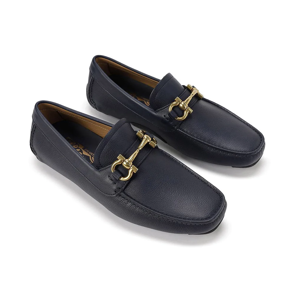 フェラガモ FERRAGAMO メンズ ビジネス シューズ クラシック メンズ ローファー 0582755 PARIGI BLUEMARIN