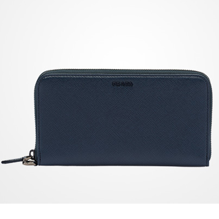 PRADA WALLET プラダ ウォレット 2ML028 ZLP F0216 baltic blue saffiano leather document holder