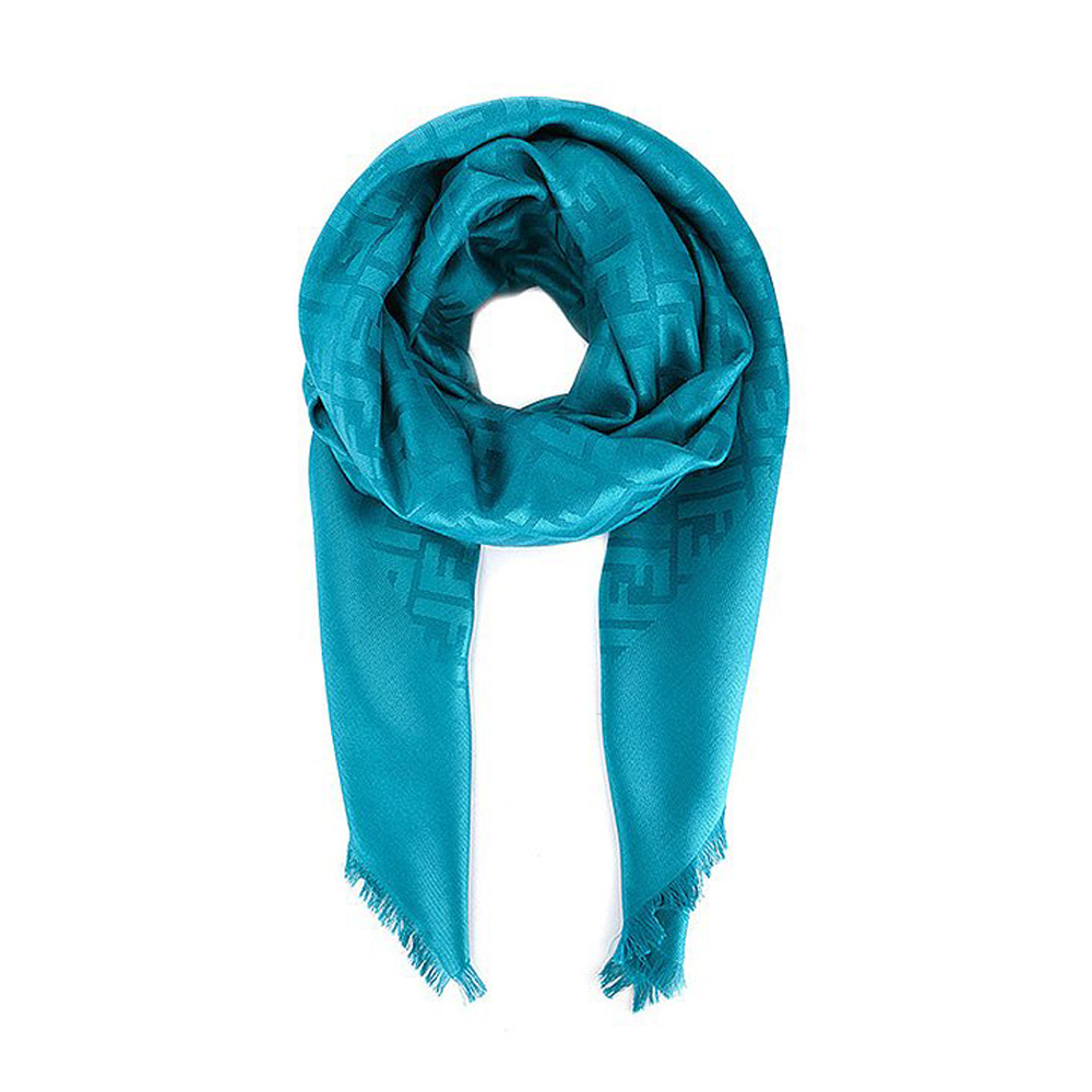 フェンディ FENDI ladies blue scarf レディースブルースカーフ FXT924 MEA F0KE5