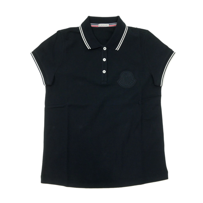 MONCLER LADY POLO-SHIRT モンクレール レディ ポロ シャツ 83860-61 V8003 778 NAVY