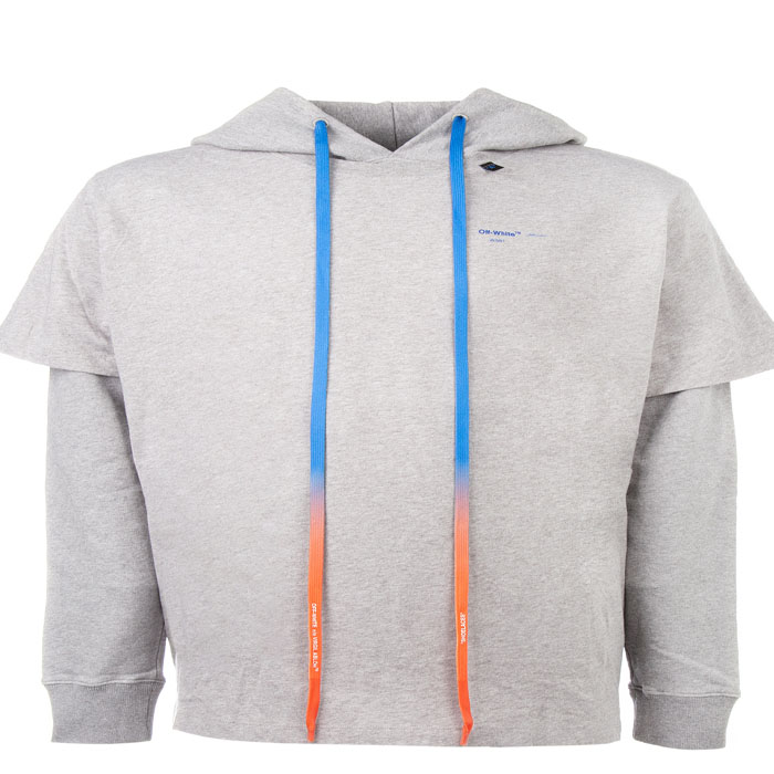 OFF WHITE Grey cotton sweatshirt OMAB033F19185010