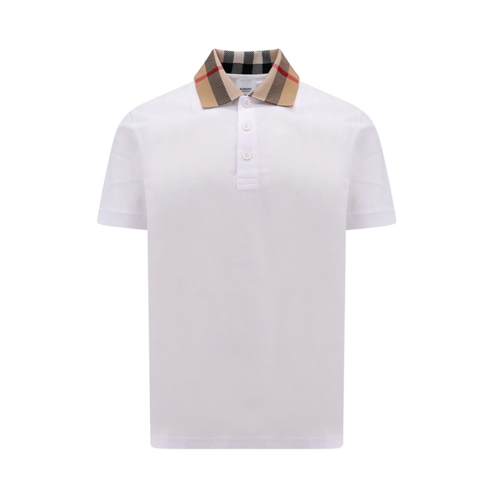 バーバリーBURBERRY MEN POLO SHIRT  メンズ ポロシャツ 8071621 A1464 WHITE