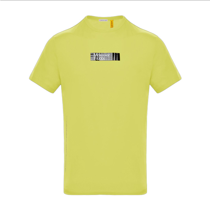 MONCLER MEN T-SHIRT S モンクレール メンズ Tシャツ 80030-50 8391Q 114 Yellow