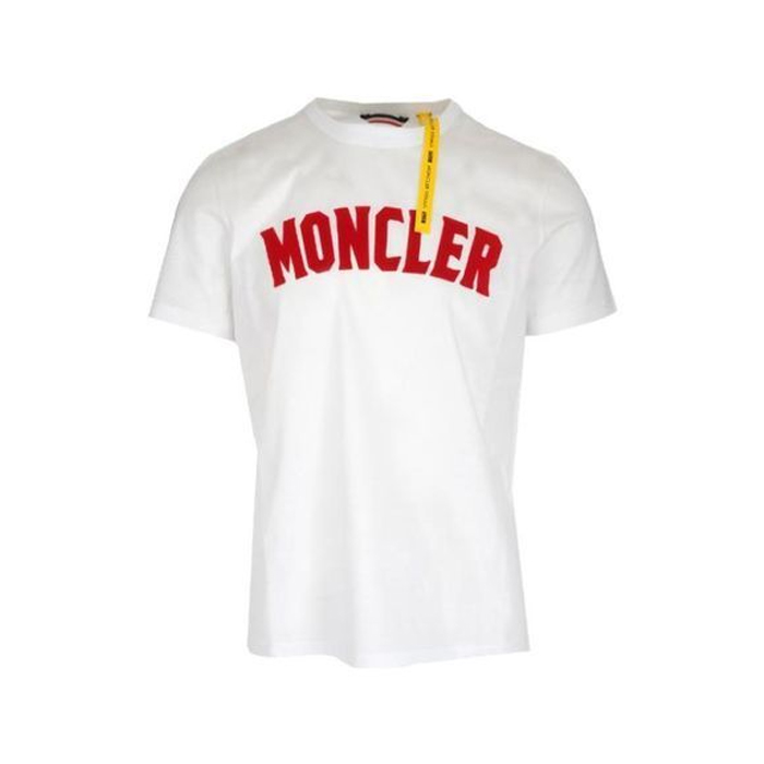 MONCLER MEN T-SHIRT S モンクレール メンズ Tシャツ 80453-50 8390Y 001 White