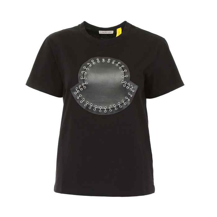 MONCLER LADY T-SHIRT S モンクレールレディTシャツ 80518-00 829EE 999 Black