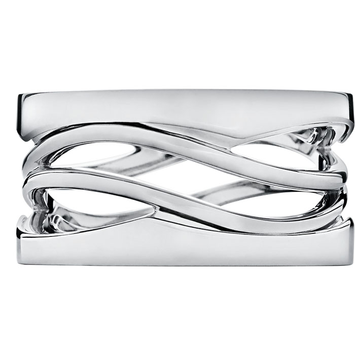 B.zero1 Design Legend three-band ring in 18 kt white gold AN858081