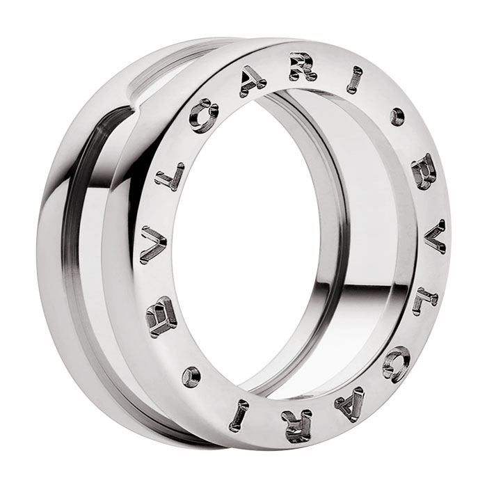 B.zero1 one-band ring in 18 kt white gold AN852423 MVASLY