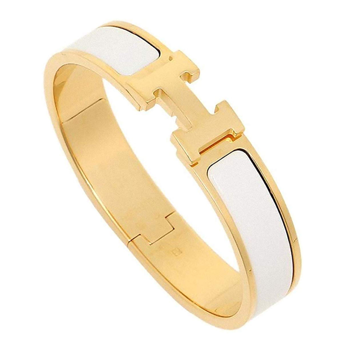 エルメス HERMES BRACELET  レディースブレスレット 700001F GOLD BLANC ゴールド ホワイト