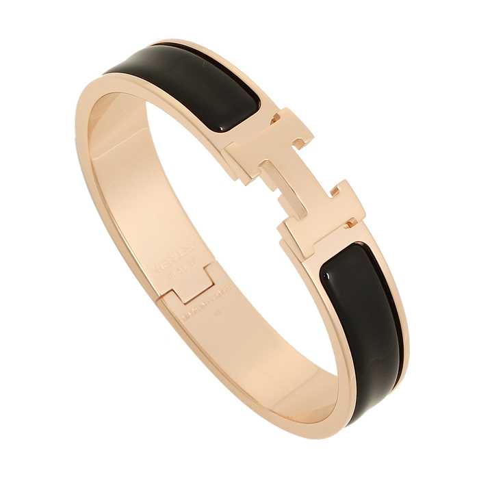 エルメス HERMES BRACELET レディースブレスレット H700001FO-O ROSE GOLD NOIR