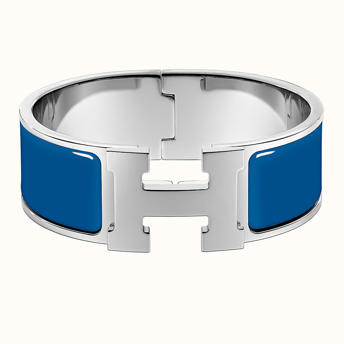 エルメス HERMES BRACELET レディースブレスレット H300001FP5KPM SILVER BLEU COBALT