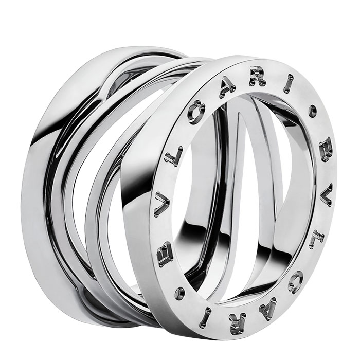 B.zero1 Design Legend three-band ring in 18 kt white gold AN858081 LKYX6T